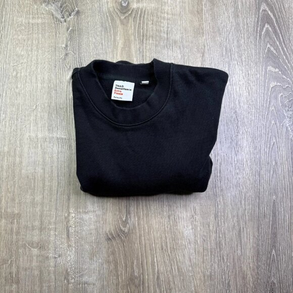 TNA Sweatfleece Mens Black Extra Fleece Perfect Fit Pullover Sweatshirt Size S - Picture 1 of 9